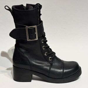 Harley-Davidson Jammie Women's Black Leather 8" Mid-Calf Motorcycle Boots Size 5